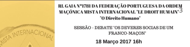 Sessão – Debate “Os deveres sociais de um Franco-Maçon”
